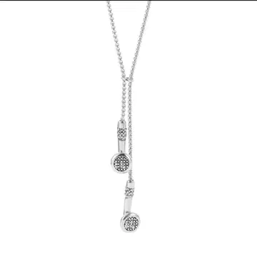 이어폰 목걸이 실버 y2k 스트릿 SWAG