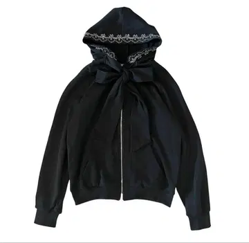 HEIHEI 티아라 후디 후드티 블랙