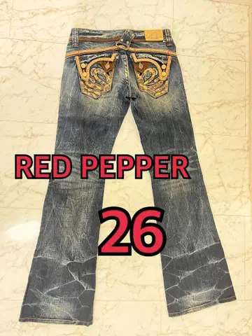Red pepper 로우라이즈 데님 Y2K 헤이세이 플레어 데님