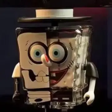 스펀지밥 블라인드 박스 피규어 고딕 크라운 스펀지밥