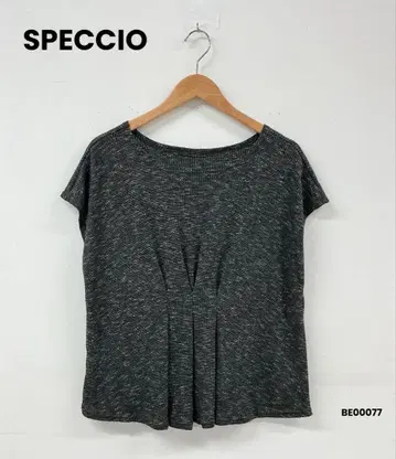 SPECCHIO 스페치오 프렌치 슬리브 니트 상의 블랙 40
