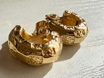 골동품 MONET 모네 레트로 모던 후프 링 vintage 귀찌