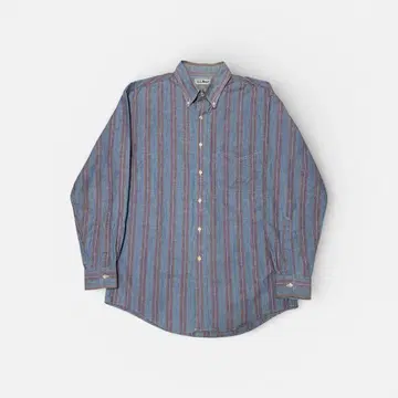 90s 엘엘빈 USA제 긴팔 스트라이프 셔츠 남성용 M