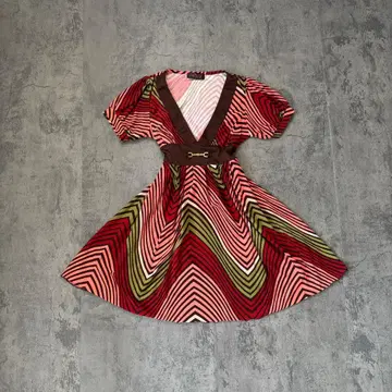 빈티지 원피스 무릎 기장 레트로 모리걸 모드 화려한 앤티크