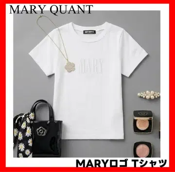 마리 퀀트 MARY QUANT 마리 로고 T셔츠 화이트 M