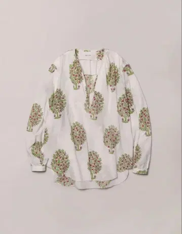 NICENESS 'ASHA.C' / 플로럴 프린트 페잔트 셔츠