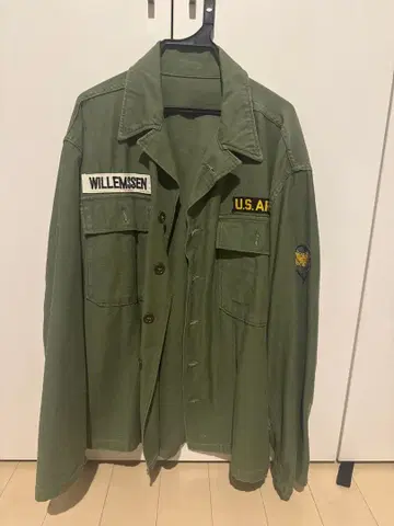 빈티지 밀리터리 자켓 정글 퍼티그 타입 / 택 없음 / 구제 의류