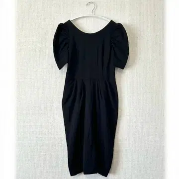 GRAND TABLE/퍼프 슬리브 원피스/블랙/포멀/9/일본제