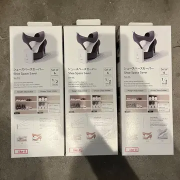 Like-it 신발 스페이스 세이버 6개입 3세트