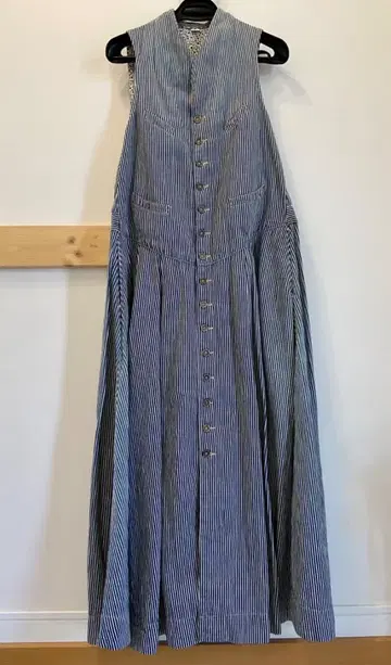 45R 밀 데님 베스트 드레스