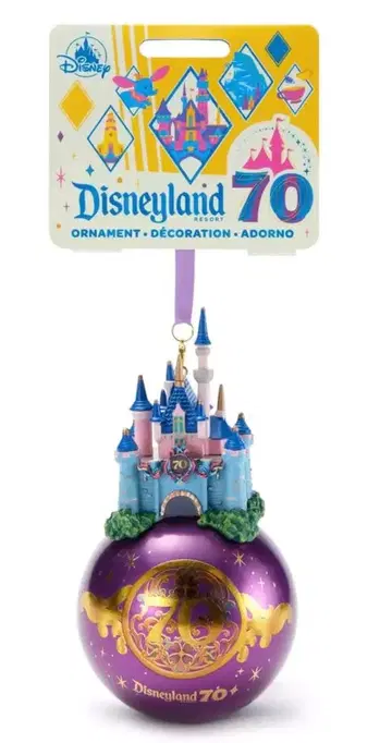 디즈니랜드 70주년 기념 오너먼트 신데렐라 성
