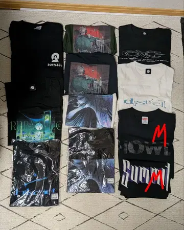 DUSTCELL 라이브 T셔츠 세트 판매 11점