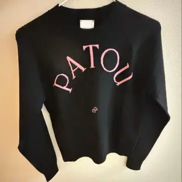 가격 인하 불가! Patou 파투 일본 한정판 로고 긴팔 니트탑 XS