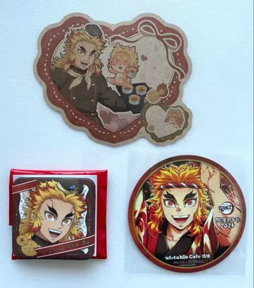 귀멸의 칼날 발렌타인 메시지 씰 기프트 캔뱃지 아와오도리 렌고쿠 쿄쥬로