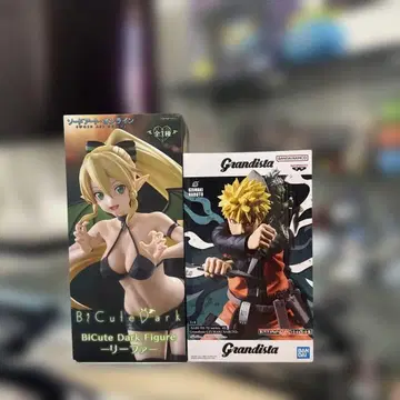 SAO 리프 피규어와 NARUTO 피규어 (선인모드) 세트