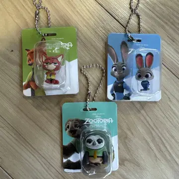 주토피아 가챠가챠 패키지 참 닉 주디 슬래시