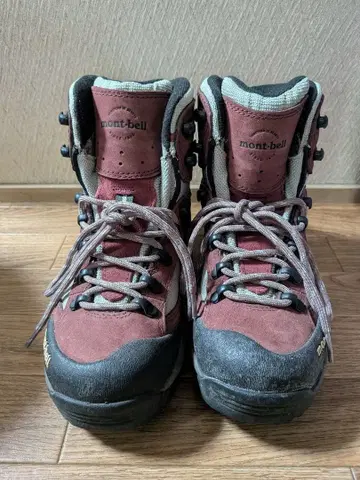 mont-bell 등산화 빨간색/그레이 23.0