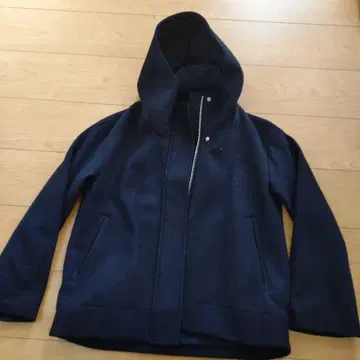 GU 후드 부착 자켓 네이비