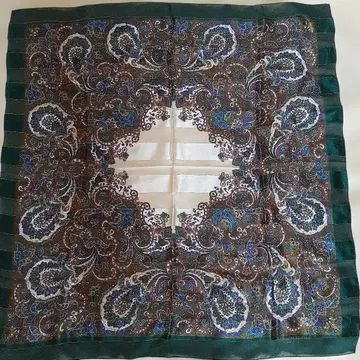 장 루이 셰레 페이즐리 무늬 실크 스카프