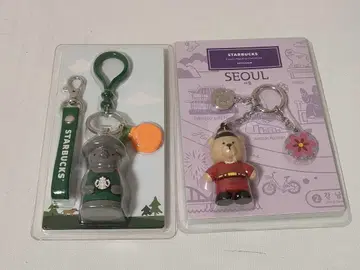 [ 새상품 미사용 ] 스타벅스 한국/제주 한정판 키링 2종