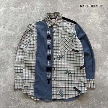 [ KARL HELMUT ] 칼 헬무트 코듀이 절개 자수 긴팔 셔츠