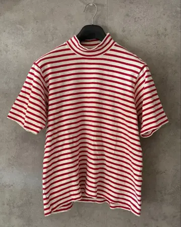 [ Anatomica ] 보더 하이넥 T셔츠 남성용 M사이즈