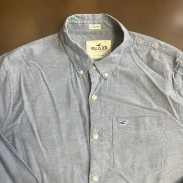 홀리스터 옥스퍼드 버튼 다운 셔츠 USA 구매 블루 L