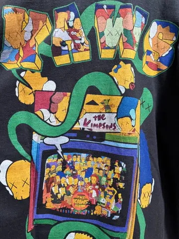Kaws xx Kimpsons 그래픽 티셔츠