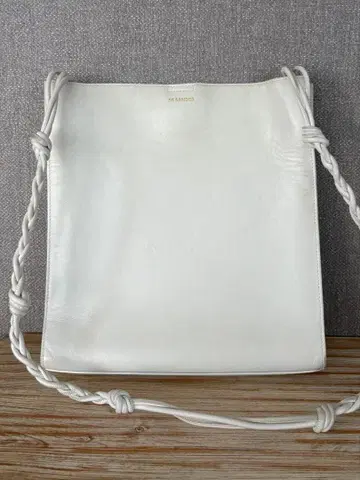 JIL SANDER 화이트 가죽 숄더백