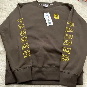 MLB 파드레스 맨투맨 트레이닝복 로고 자수 소매 프린트 M 남성용