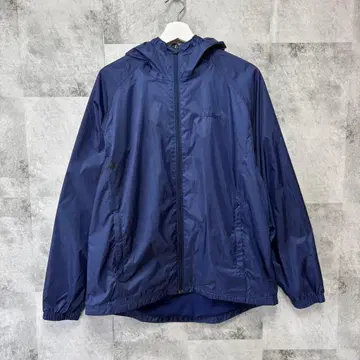 llbean 엘엘빈 나일론 자켓 네이비 자수 후드 부착
