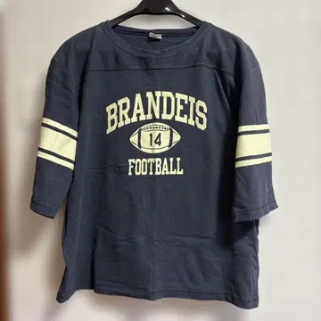 BRANDEIS FOOTBALL 7부 소매 T셔츠 XL