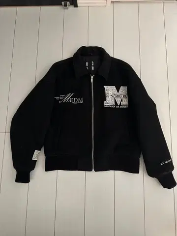 블랙 아우터 블루종 MEDM