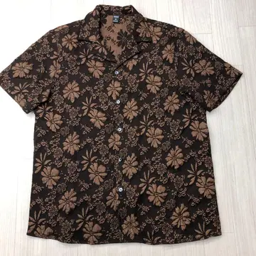 SHEIN 쉬인 자카드 반팔 셔츠 M 남성용 하와이안 셔츠