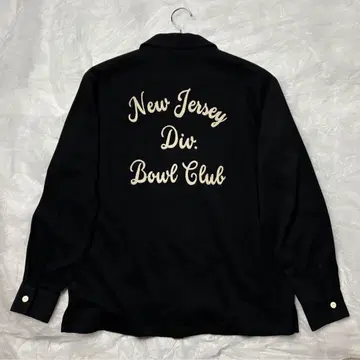 휴스턴 긴팔 볼링 셔츠 레이온 오픈 카라 셔츠 자수 XL 블랙