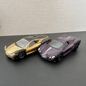 미츠오카 오로치 미니카 2대 세트 블랙 골드와 보라색