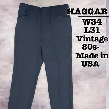 USA제 80s-90s HAGGAR 슬랙스 다크 그레이 W34 L31