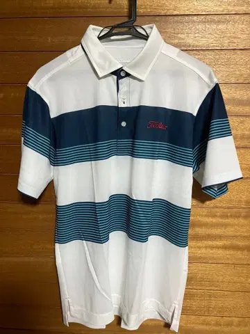 Titleist 스트라이프 피케 셔츠 프로 지급품