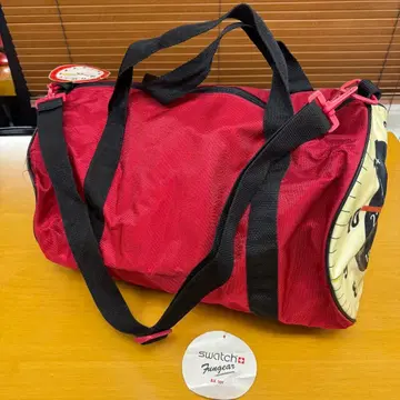 약간의 하자가 있는 Swatch 시계 디자인 보스턴 백 레드 80년대