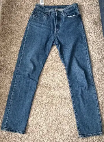 Levi's 블루 데님 스트레이트