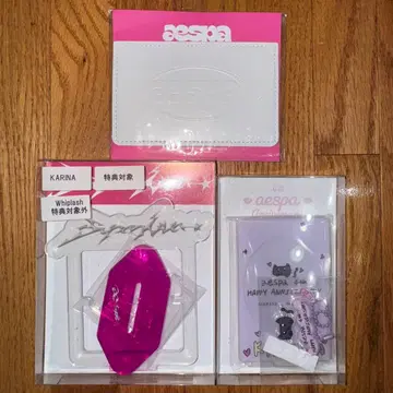 aespa 카리나 KARINA 굿즈 3종 세트