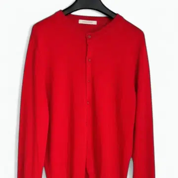 GALERIE VIE 실크 캐시미어 고급 니트 가디건 빨간색