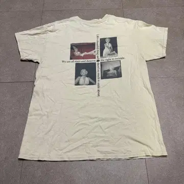 MARILYN MONROE 마릴린 몬로 반팔 t셔츠 베이지