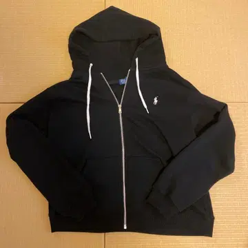 폴로 랄프 로렌 풀 집업 후드티 XL 블랙
