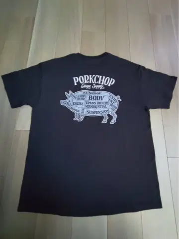 PORKCHOP 포크찹 블랙 그레이 T셔츠 XL