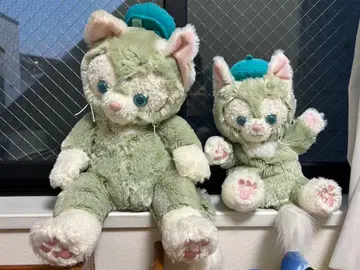 고양이 봉제 인형 대소 2체 세트