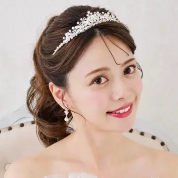 ANNANWEDDING 낮 은 머리띠 티아라 웨딩 티아라 결혼식