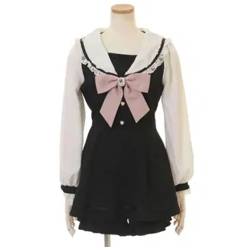 LIZLISA 리즈리사 세일러 셋업 블랙