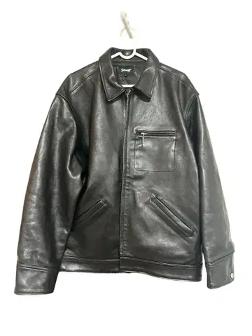 쇼트 레더 트래커 자켓