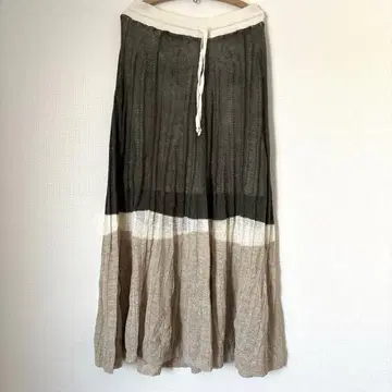 새상품 이탈리아제 TRANSIT par such 린넨 니트 스커트 2